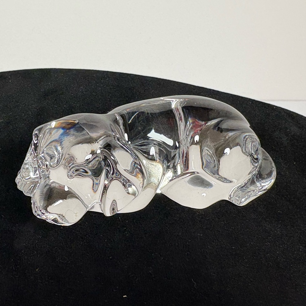Princess House Elegant Glass Dog Figurine or Paperweight-Germany